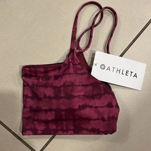 Athleta Scoop Printed Bikini Top sz A-C